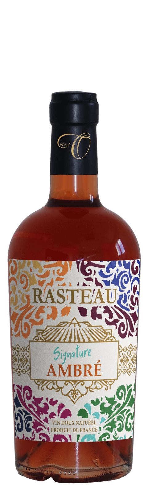 bouteille vin doux naturel ortas ambre