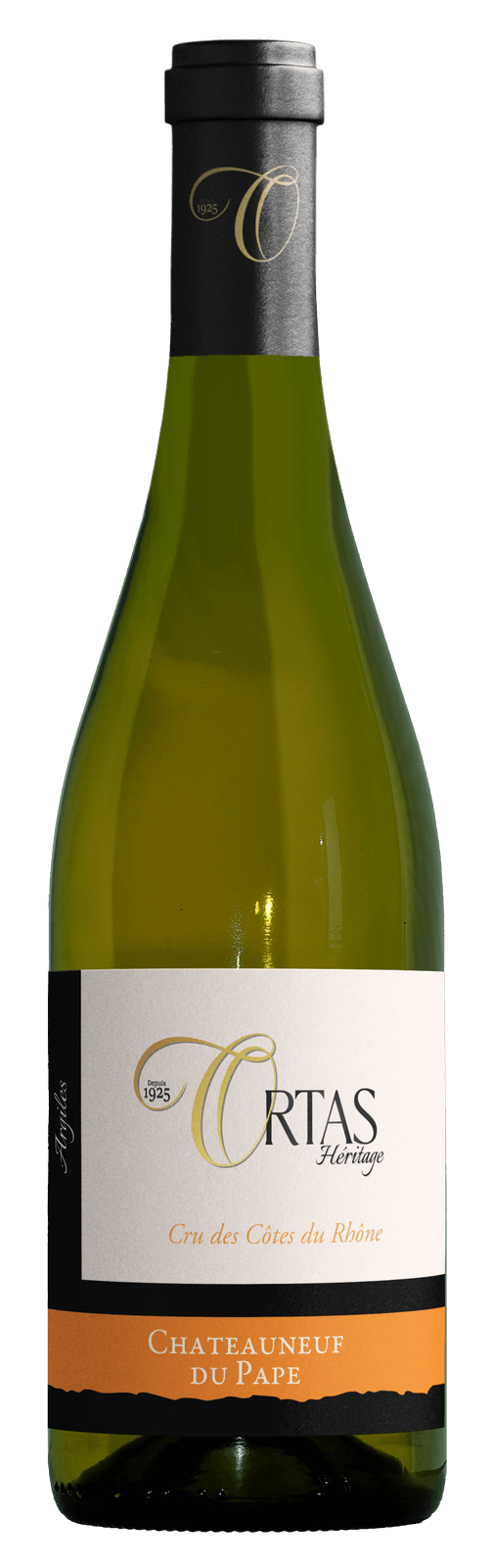 bouteille vin ortas heritage Chateauneuf du pape blanc