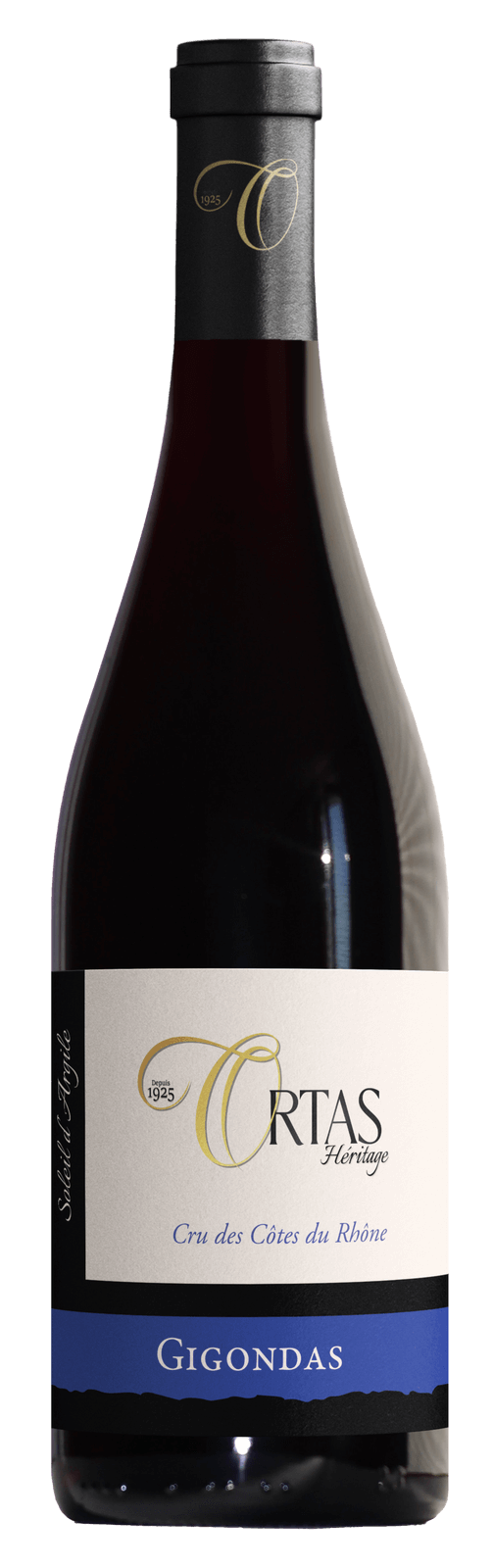 bouteille vin rouge ortas heritage Gigondas