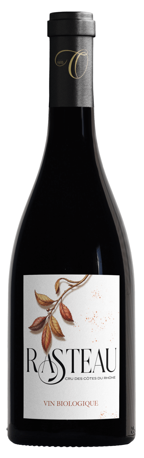 bouteille vin rouge ortas heritage Rasteau Bio