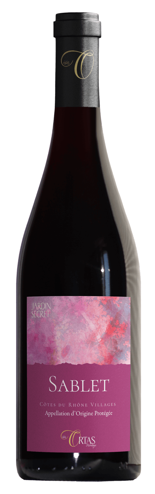bouteille vin rouge ortas heritage cote du rhone village sablet