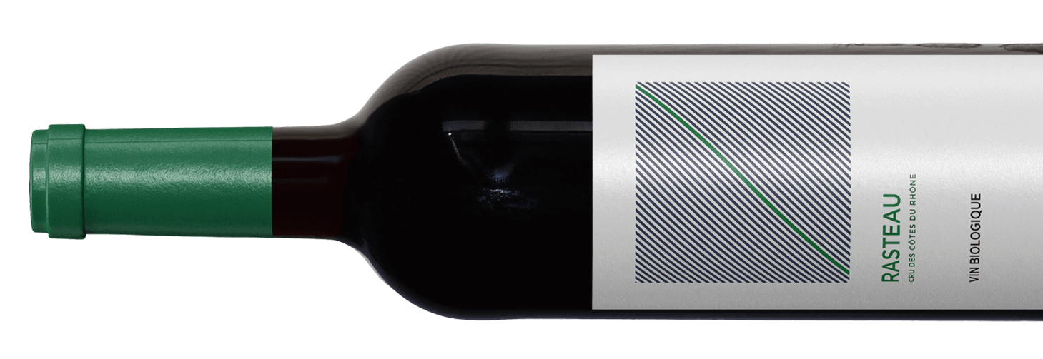 bouteille vin rouge terres ortas rasteau bio allonge