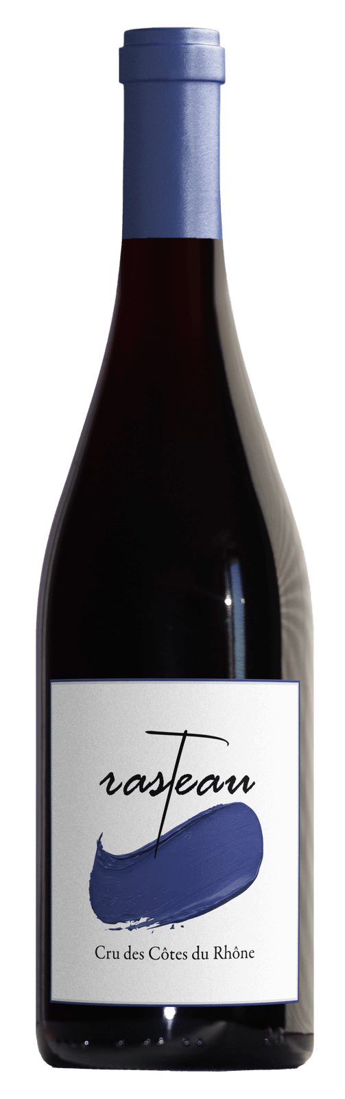 bouteille vin rouge terres ortas rasteau